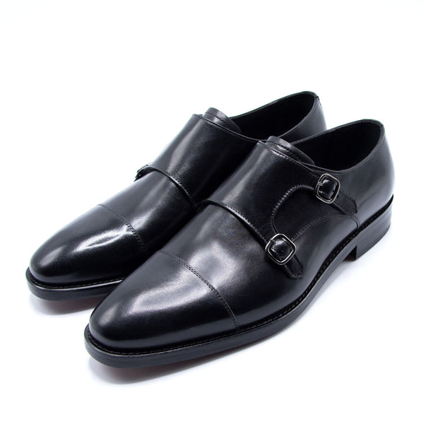 Double Monks Shoes in Schwarz