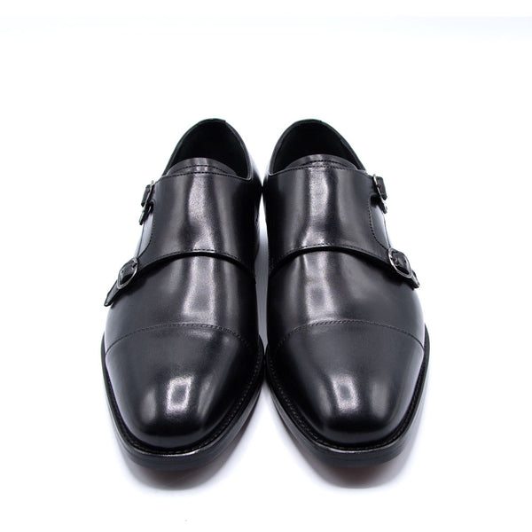 Double Monks Shoes in Schwarz