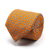 Panama-Krawatte in Orange mit Paisley-Muster von BGENTS