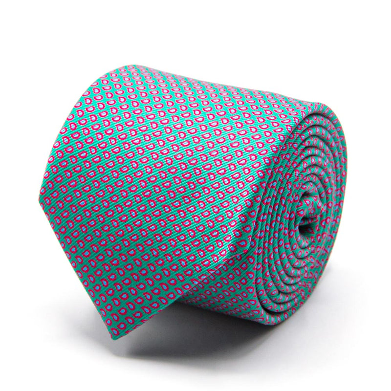Mogador-Krawatte in Mintgrün mit Paisley-Muster von BGENTS