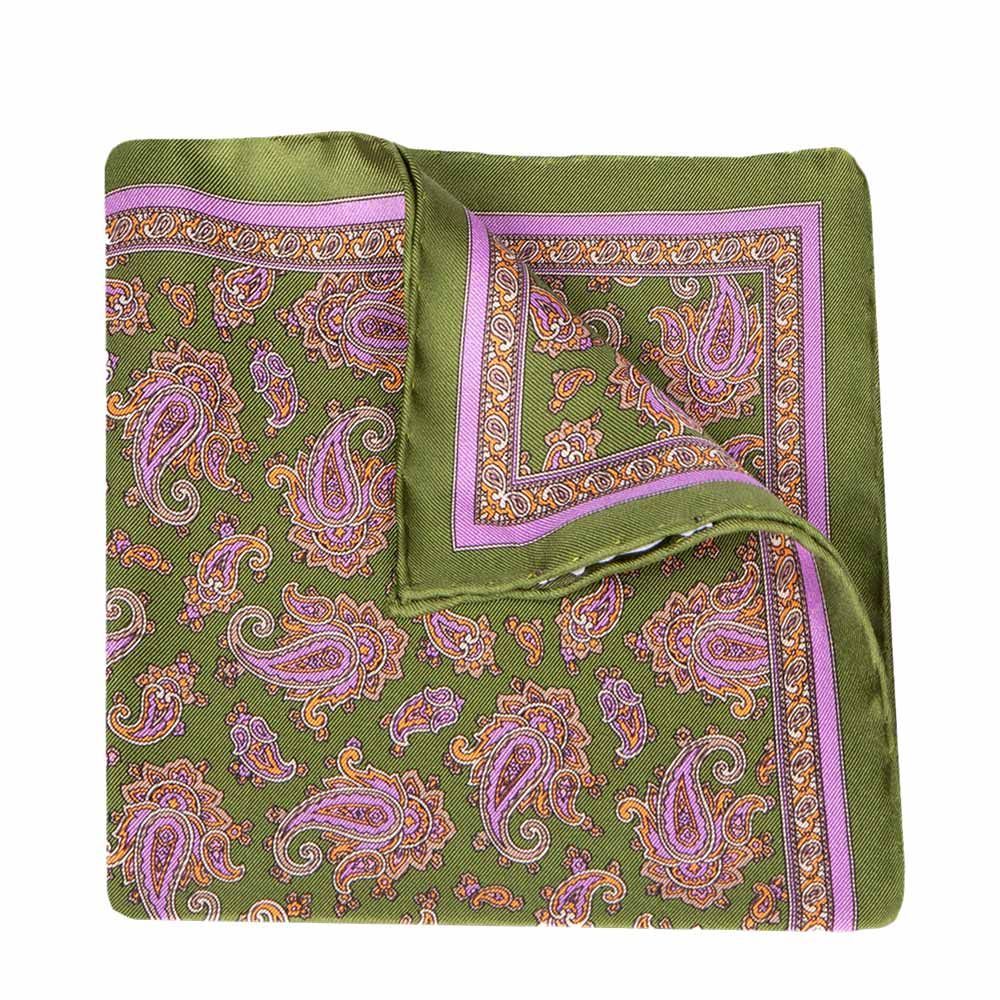 Kalencom Wickeltasche Mit Laminierter Schnalle — Gypsy Paisley-Grün, Wasserabweisend, Mit Wickelunterlage & Flaschenhalter