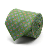 Grüne Mogador-Krawatte mit Kreisen von BGENTS