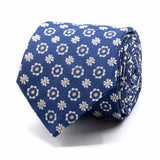 Seiden-Jacquard Krawatte mit floralem Muster von BGENTS