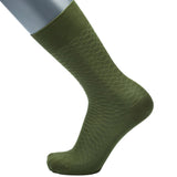 Feine Socken aus 100 % Baumwolle mit großem Wabenmuster in Grün von BGENTS am Fuß