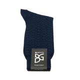 Feine Socken aus 100 % Baumwolle mit großem Wabenmuster in Marineblau von BGENTS gelegt