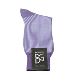 Feine Socken aus 100 % Baumwolle mit Streifenmuster in Flieder von BGENTS gelegt