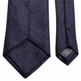 Krawatte aus Wolle-/Seiden-Gemisch in Dunkelblau von BGENTS Rückseite