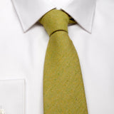 Gewebte Krawatte aus Seiden-/Baumwolle-Gemisch in Mint-Grün von BGENTS am Hemd gebunden